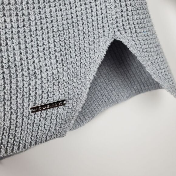 MICHAEL MICHAEL KORS Waffle Knit Sweater Cowl Turtleneck Pullover Oversized Fit - Picture 2 of 6